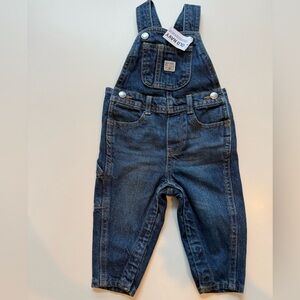 NWT 6-12M Old Navy Denim snap Overalls